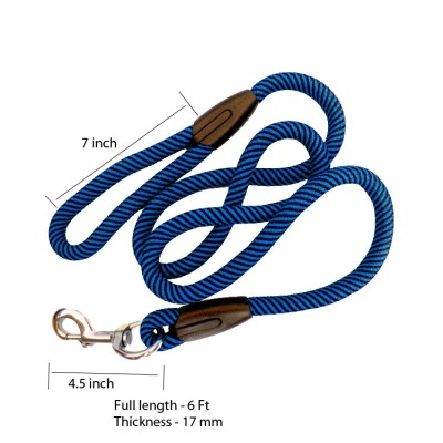 Super Dog Nylon Rope Large(6ft) Blue X Thick